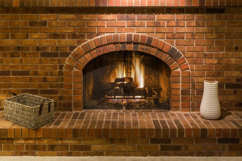Brick Fireplace