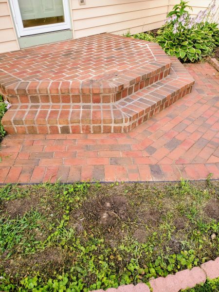 Brick Stoop Repair in Hamilton